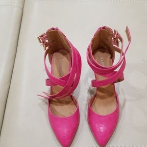 Pink shoes